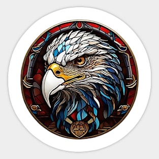 Stained Glass Eagle Sticker